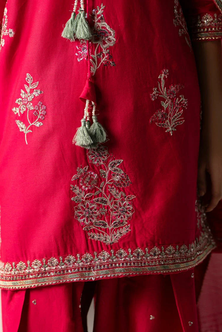 3-PC Stitched Embroidered Suit