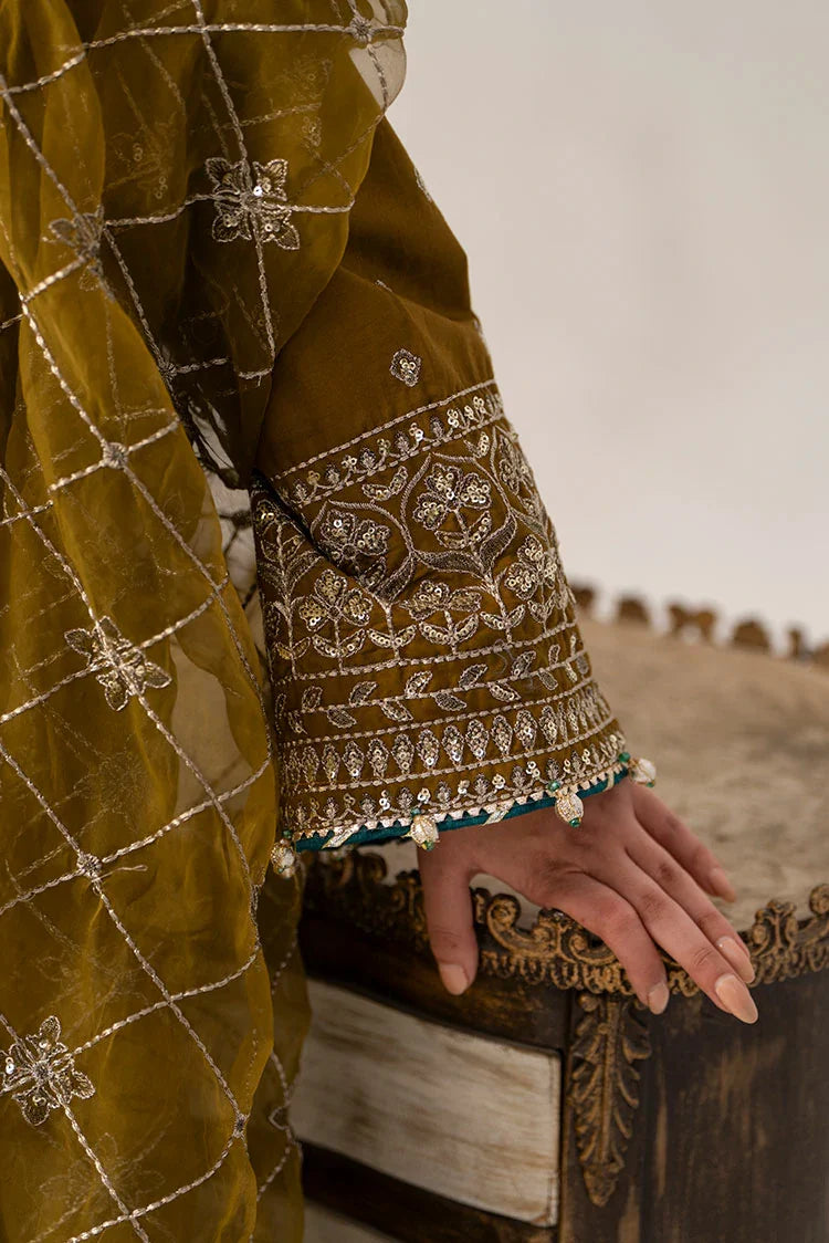 3-PC Stitched Embroidered Suit