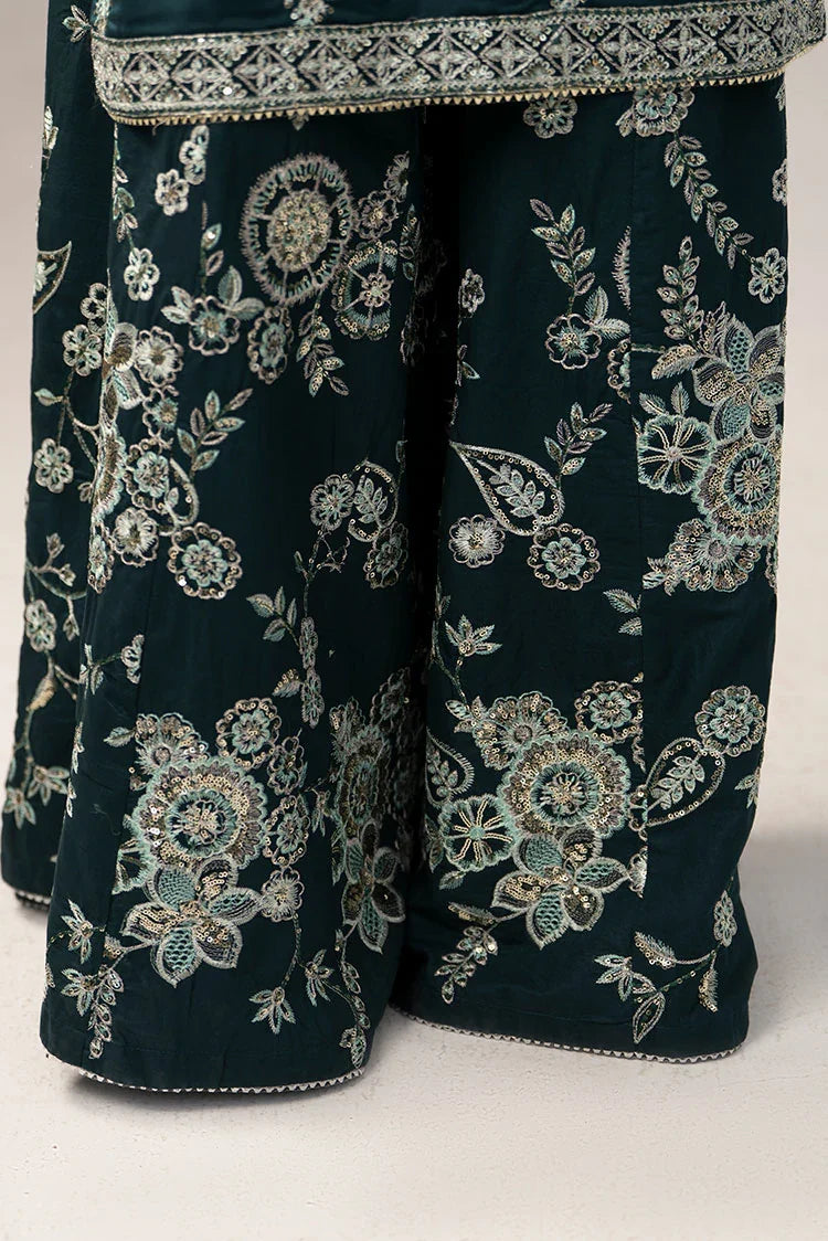 3-PC Stitched Embroidered Suit