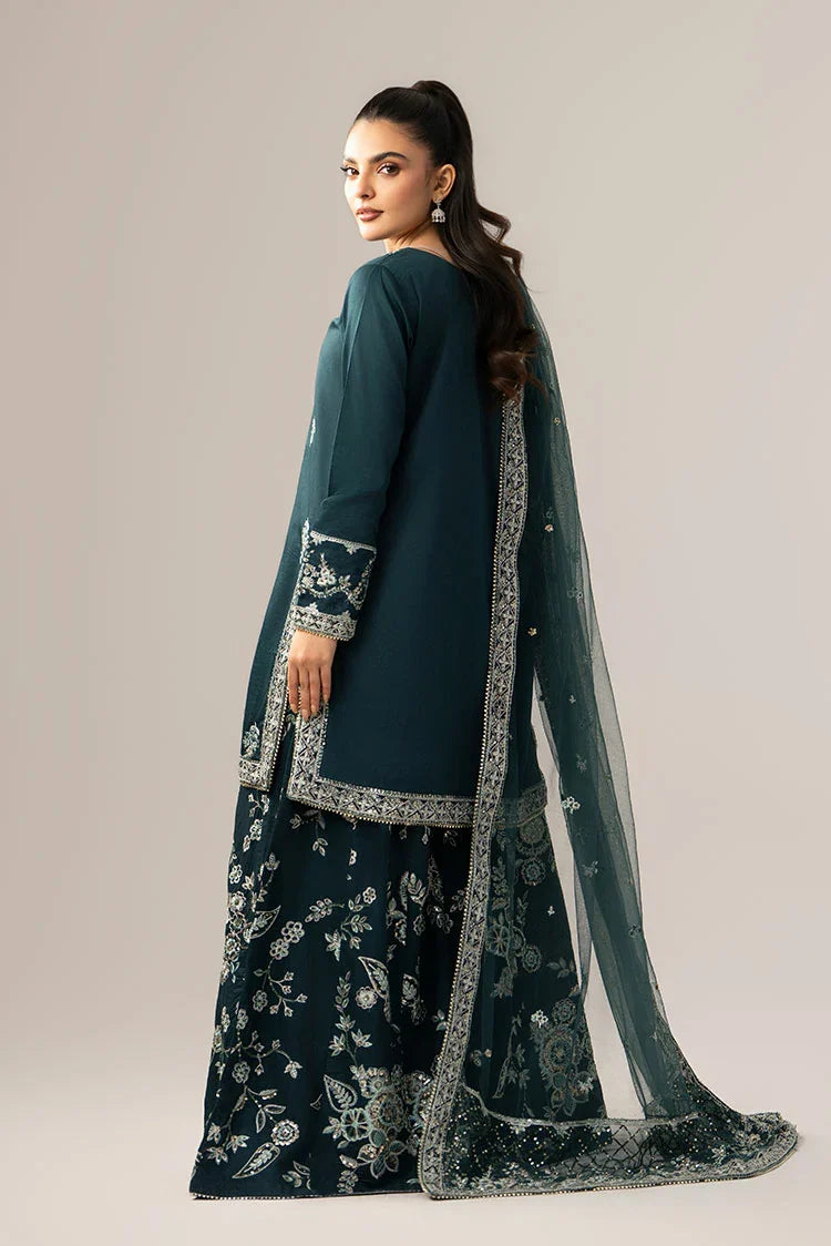 3-PC Stitched Embroidered Suit