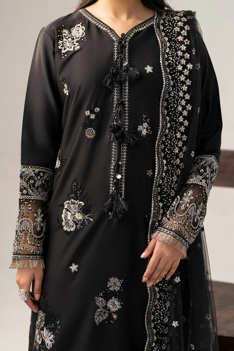 3-PC Stitched Embroidered Suit