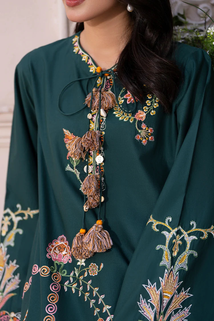 3-PC Stitched Embroidered Suit