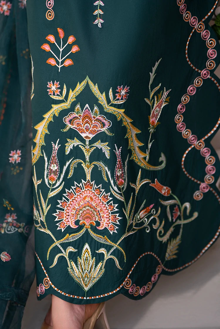 3-PC Stitched Embroidered Suit