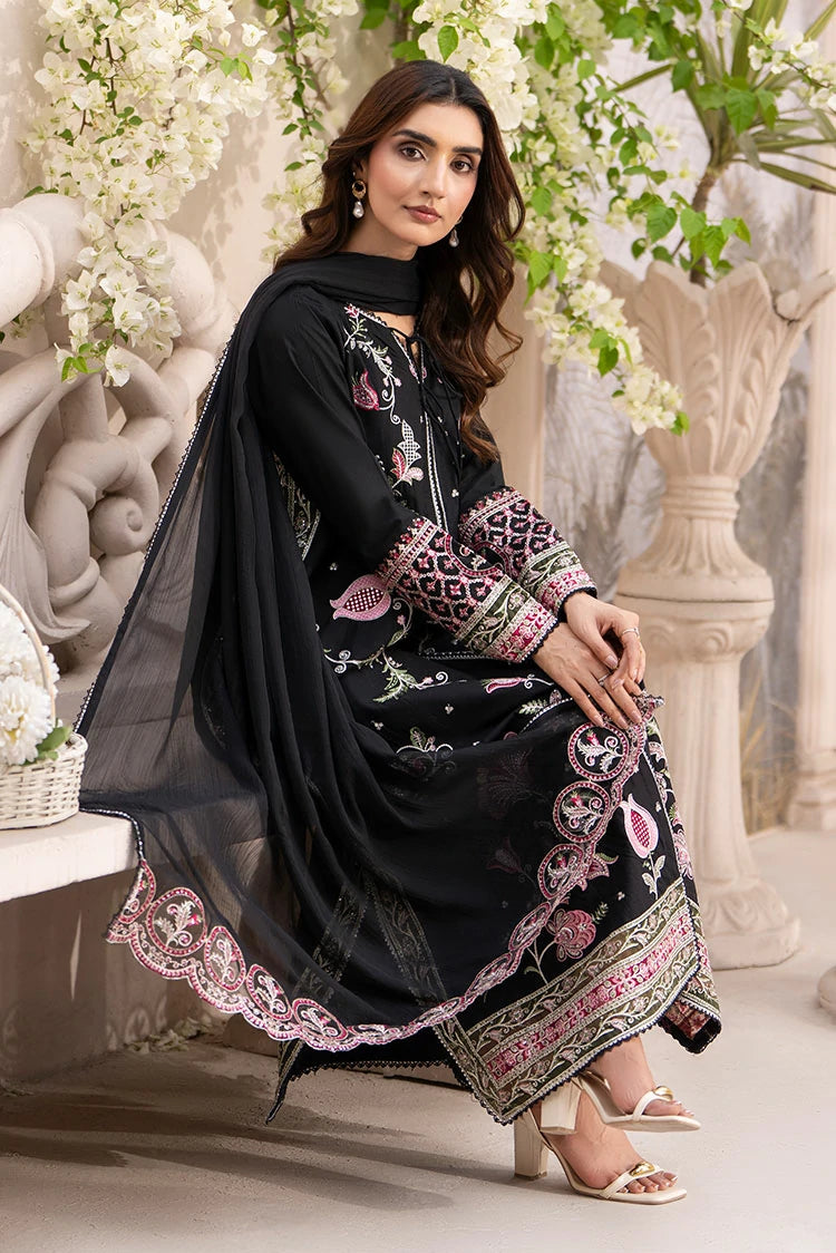 3-PC Stitched Embroidered Suit