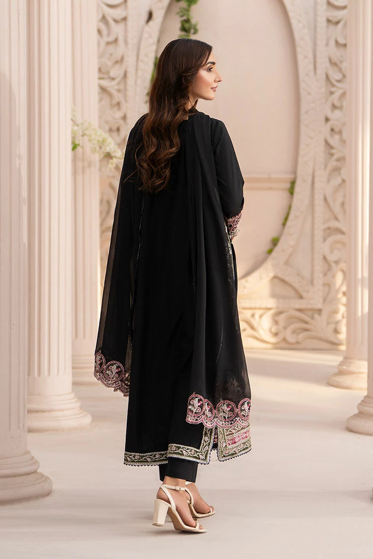 3-PC Stitched Embroidered Suit