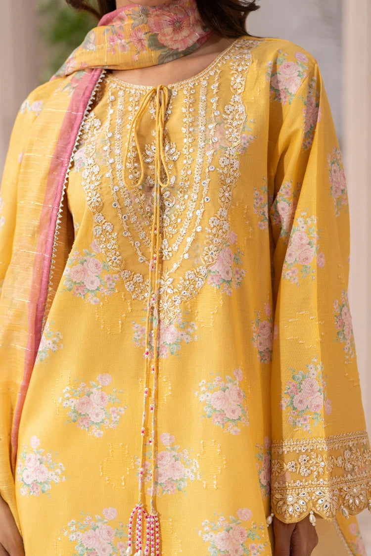 3-PC Stitched Embroidered Suit