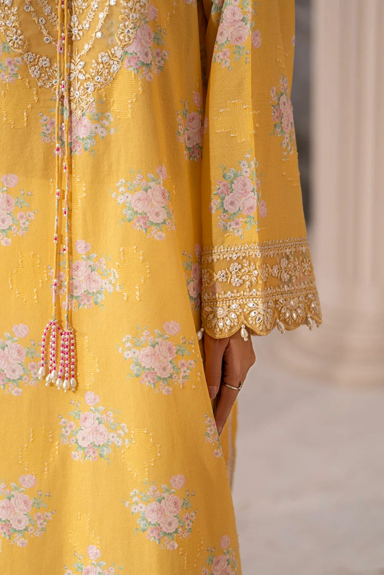 3-PC Stitched Embroidered Suit