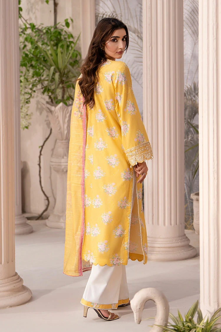 3-PC Stitched Embroidered Suit