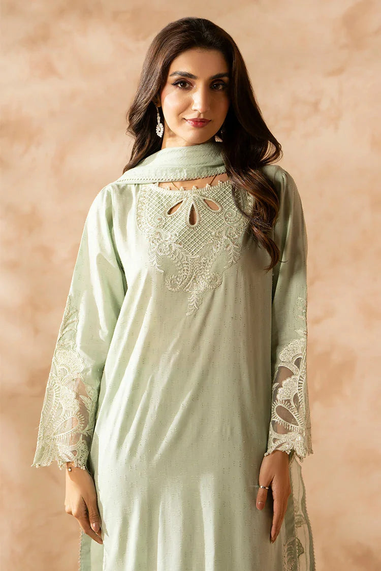3-PC Stitched Embroidered Suit