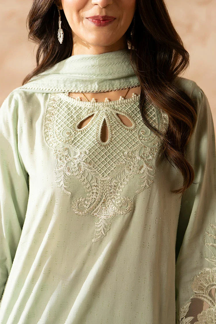 3-PC Stitched Embroidered Suit