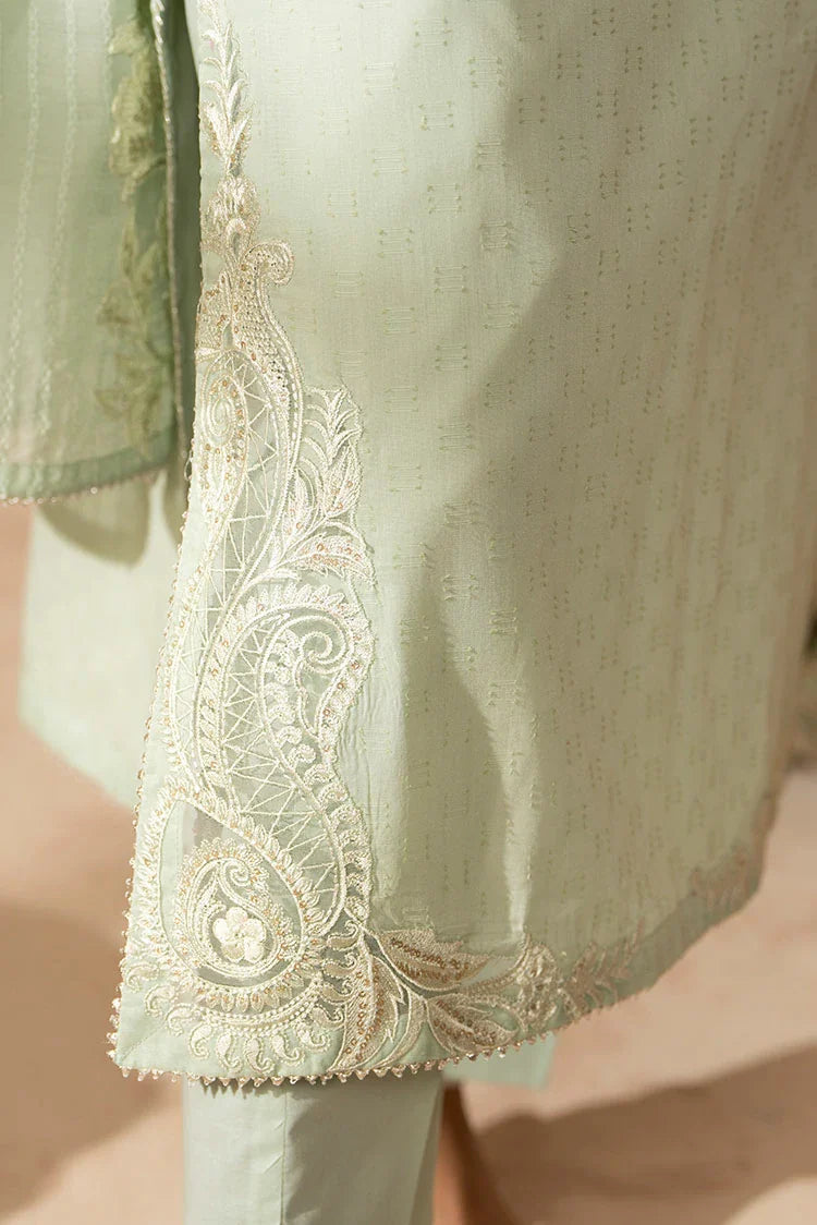 3-PC Stitched Embroidered Suit