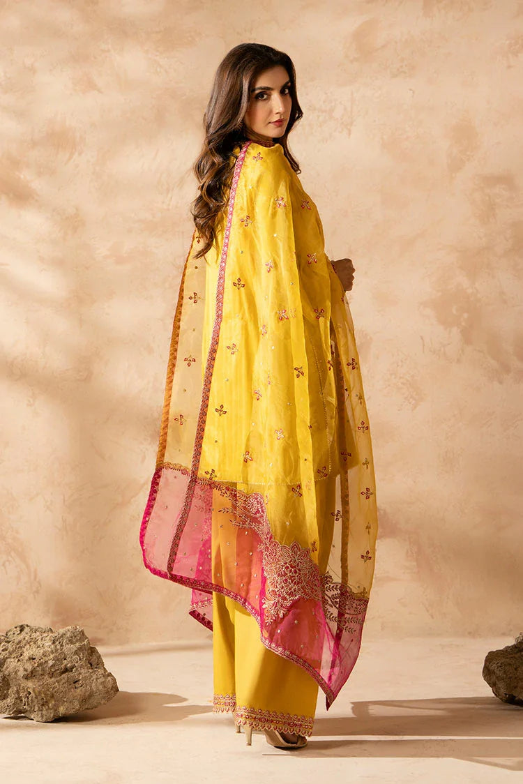 3-PC Stitched Embroidered Suit