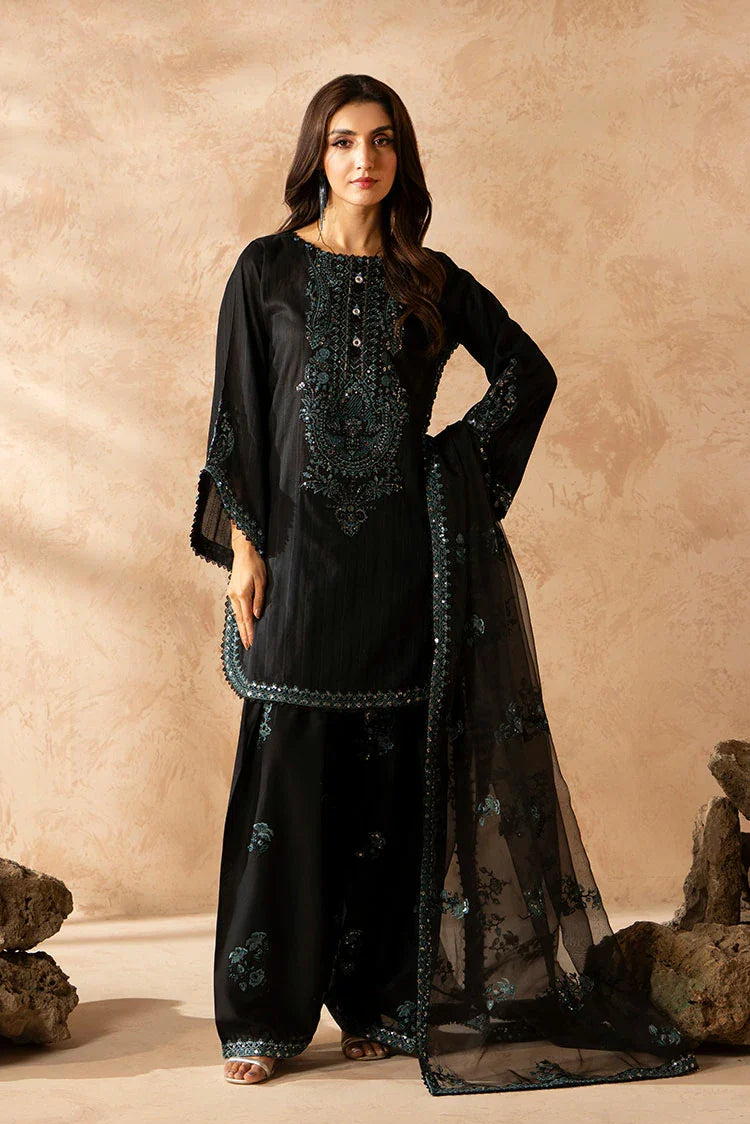 3-PC Stitched Embroidered Suit