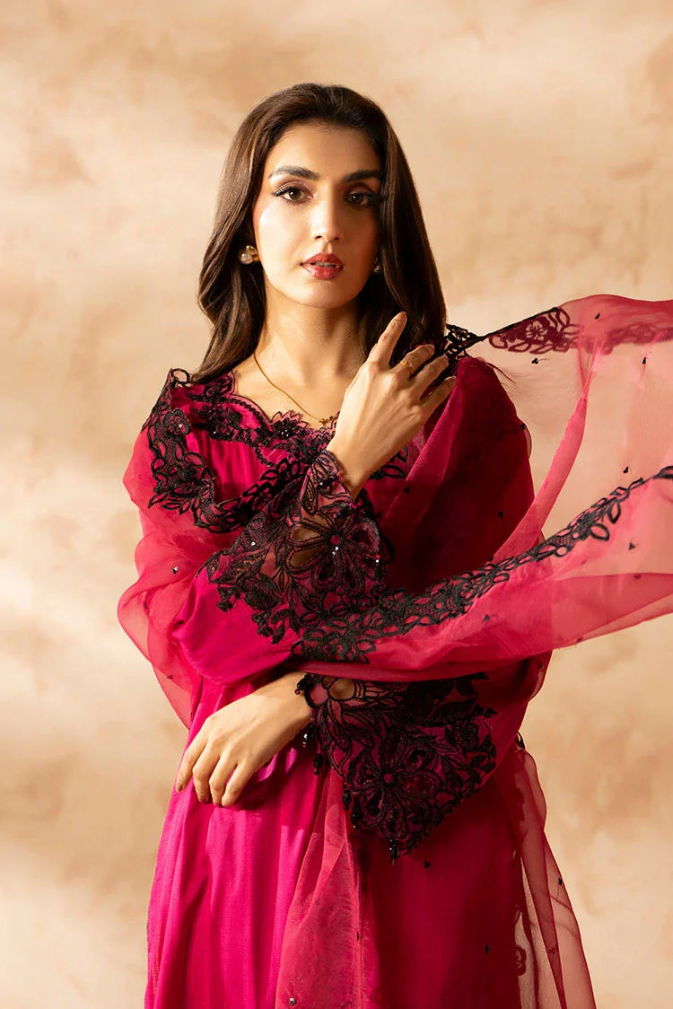 3-PC Stitched Embroidered Suit