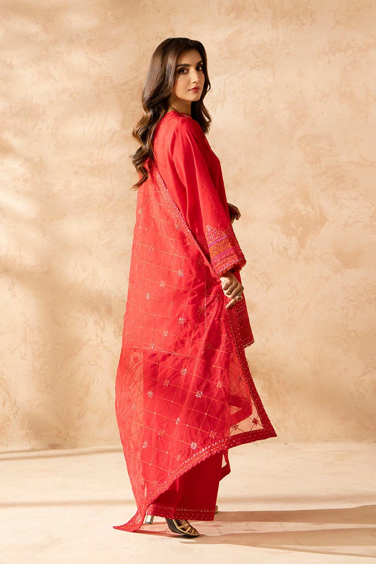 3-PC Stitched Embroidered Suit