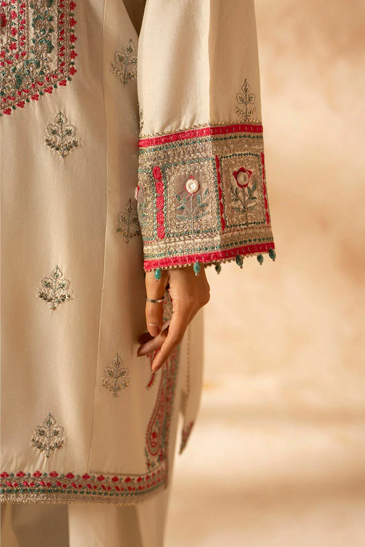 3-PC Stitched Embroidered Suit