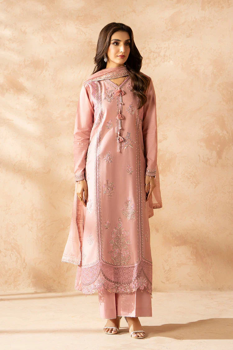 3-PC Stitched Embroidered Suit
