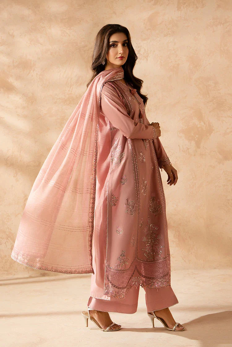 3-PC Stitched Embroidered Suit