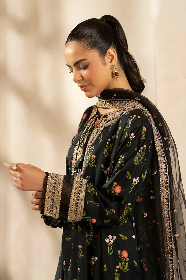 3-PC Stitched Embroidered Suit