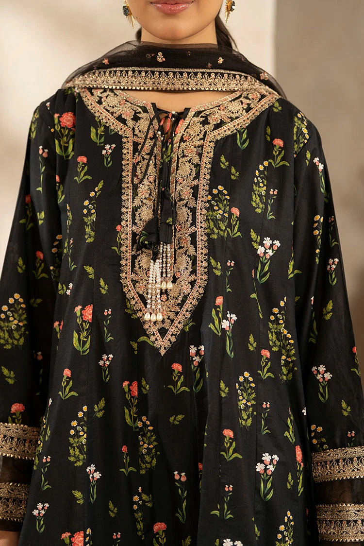 3-PC Stitched Embroidered Suit