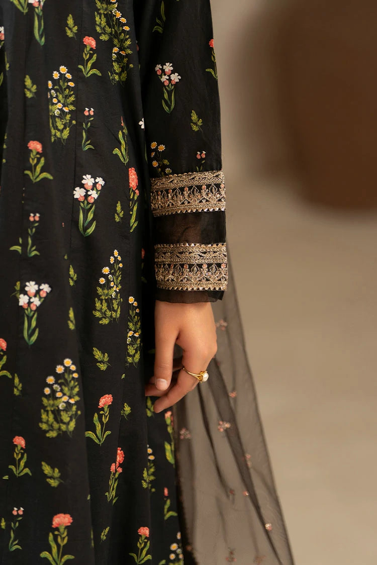 3-PC Stitched Embroidered Suit