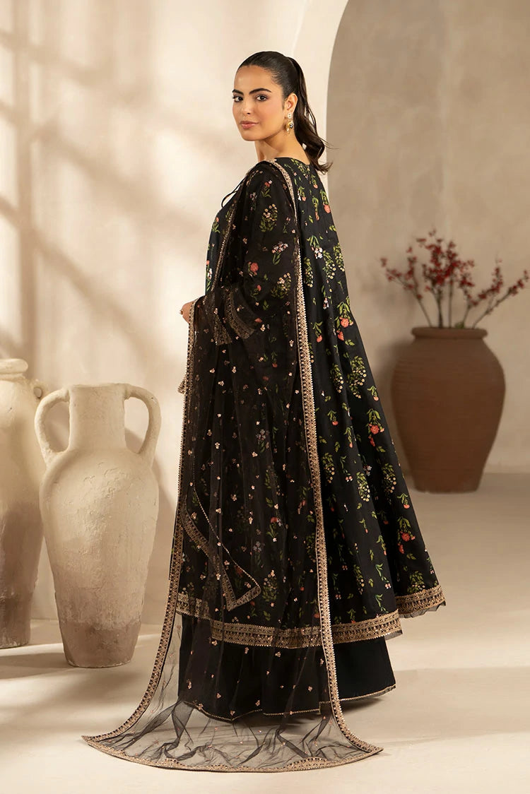 3-PC Stitched Embroidered Suit