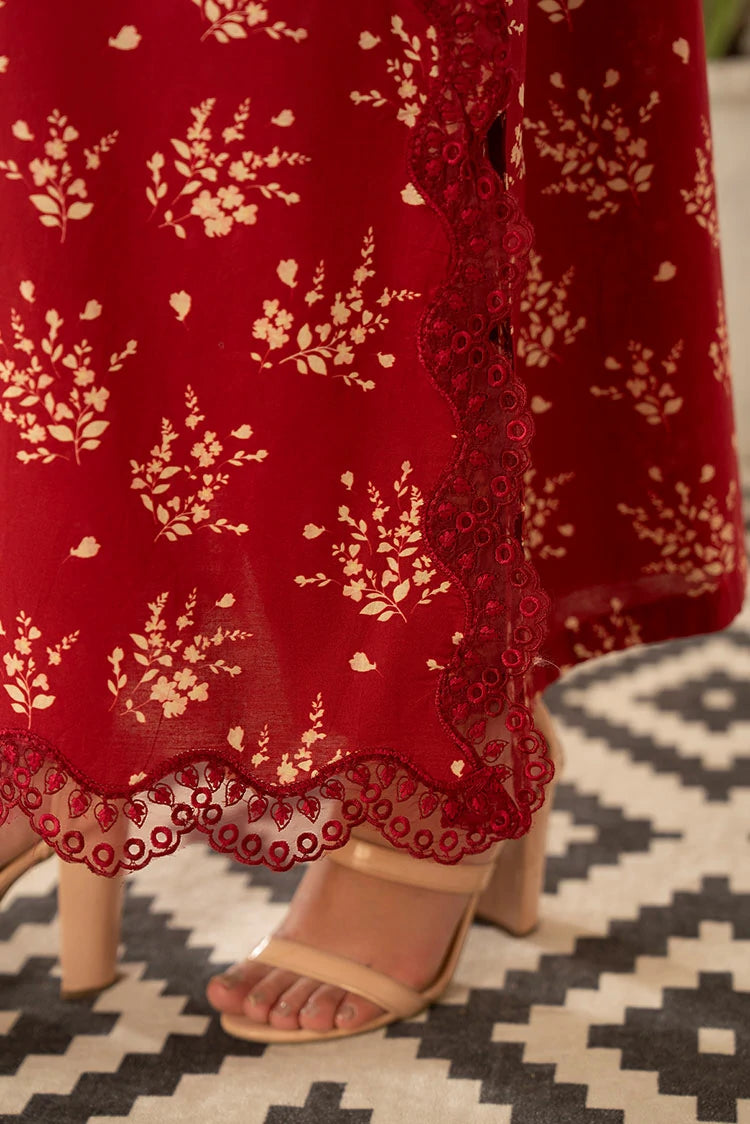 3-PC Stitched Embroidered Suit