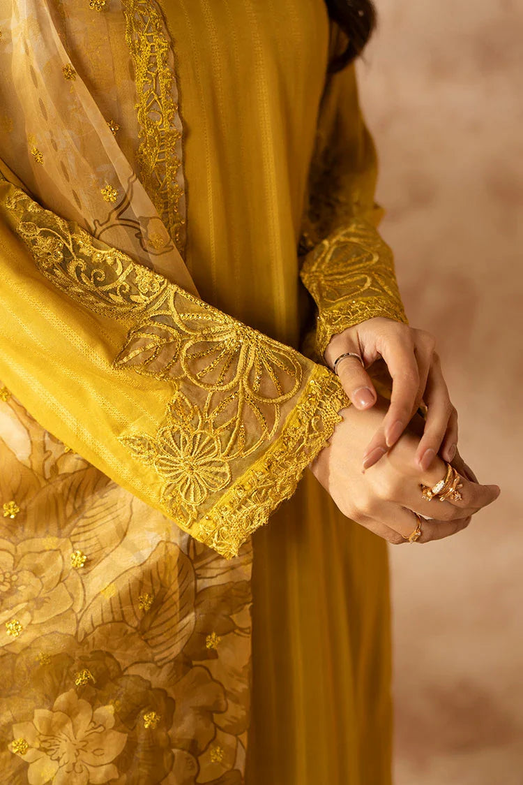 3-PC Stitched Embroidered Suit