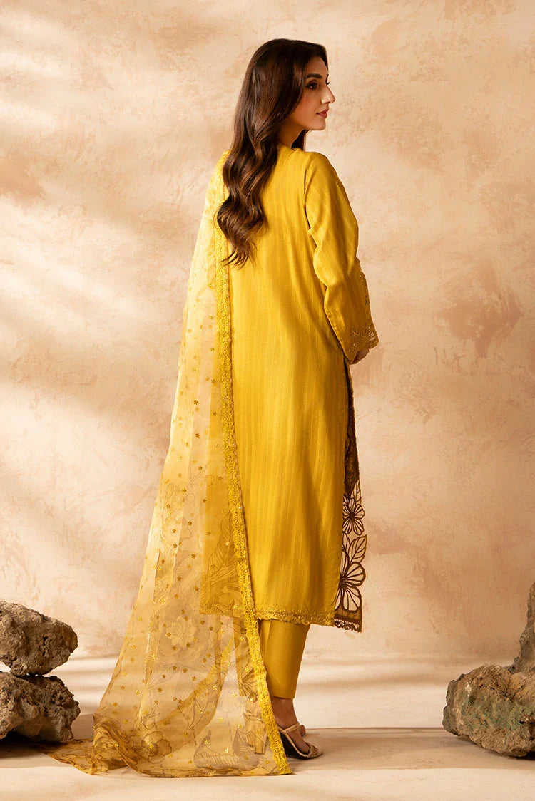 3-PC Stitched Embroidered Suit