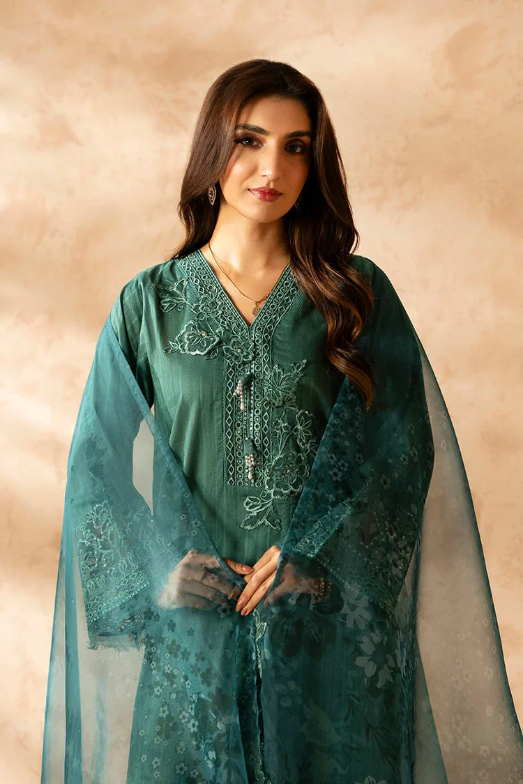 3-PC Stitched Embroidered Suit