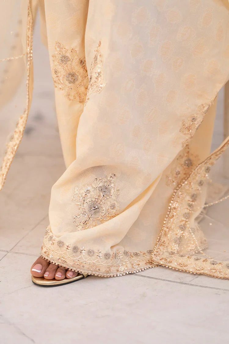 3-PC Stitched Embroidered Suit