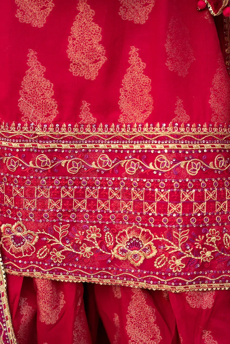 3-PC Stitched Embroidered Suit