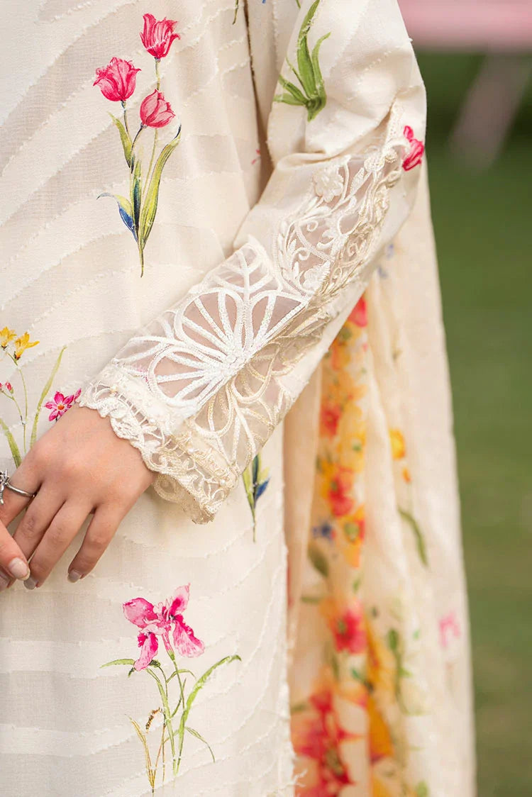 3-PC Stitched Embroidered Suit