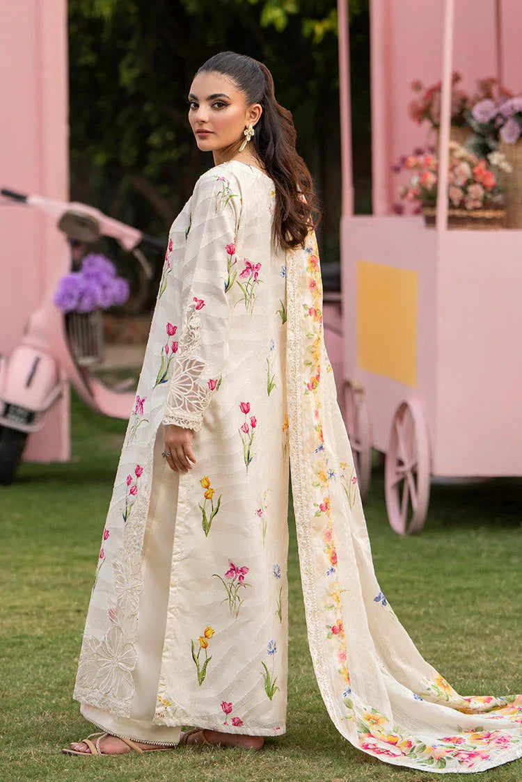 3-PC Stitched Embroidered Suit