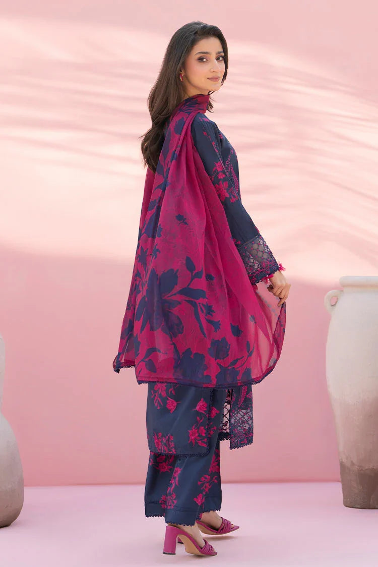 3-PC Stitched Embroidered Suit