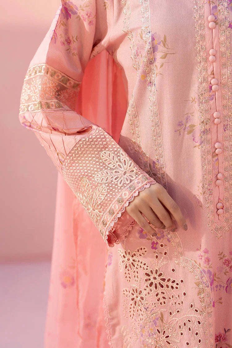 3-PC Stitched Embroidered Suit