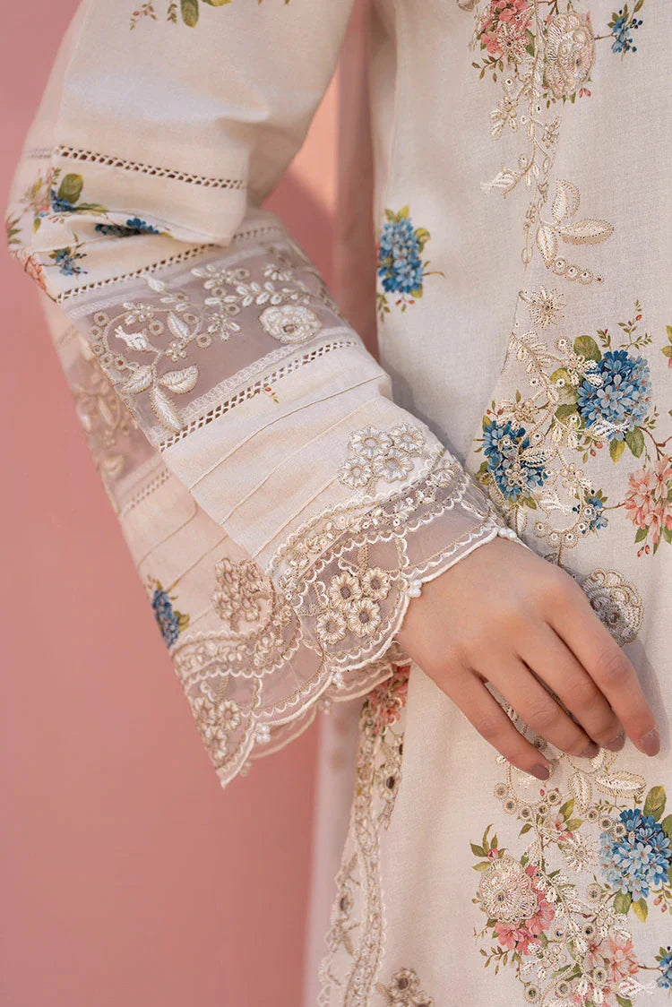 3-PC Stitched Embroidered Suit