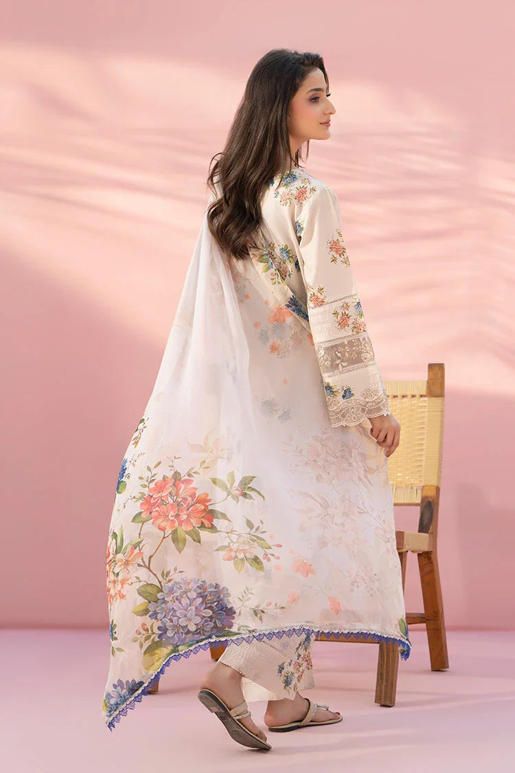 3-PC Stitched Embroidered Suit