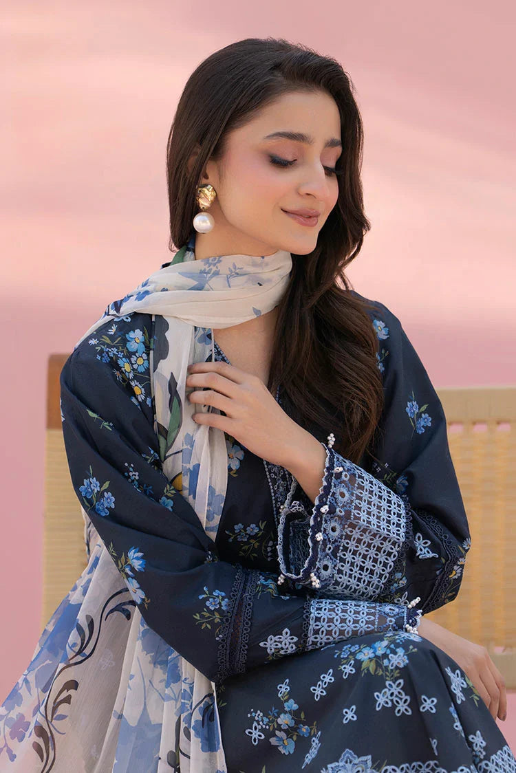 3-PC Stitched Embroidered Suit