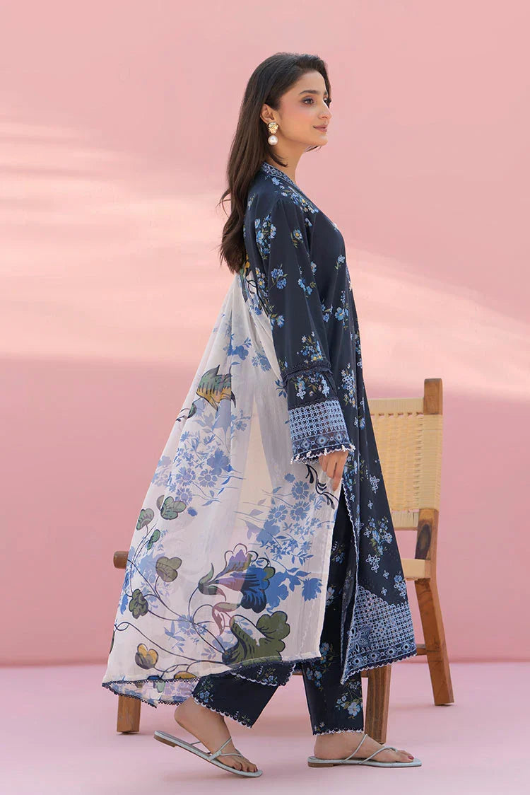 3-PC Stitched Embroidered Suit