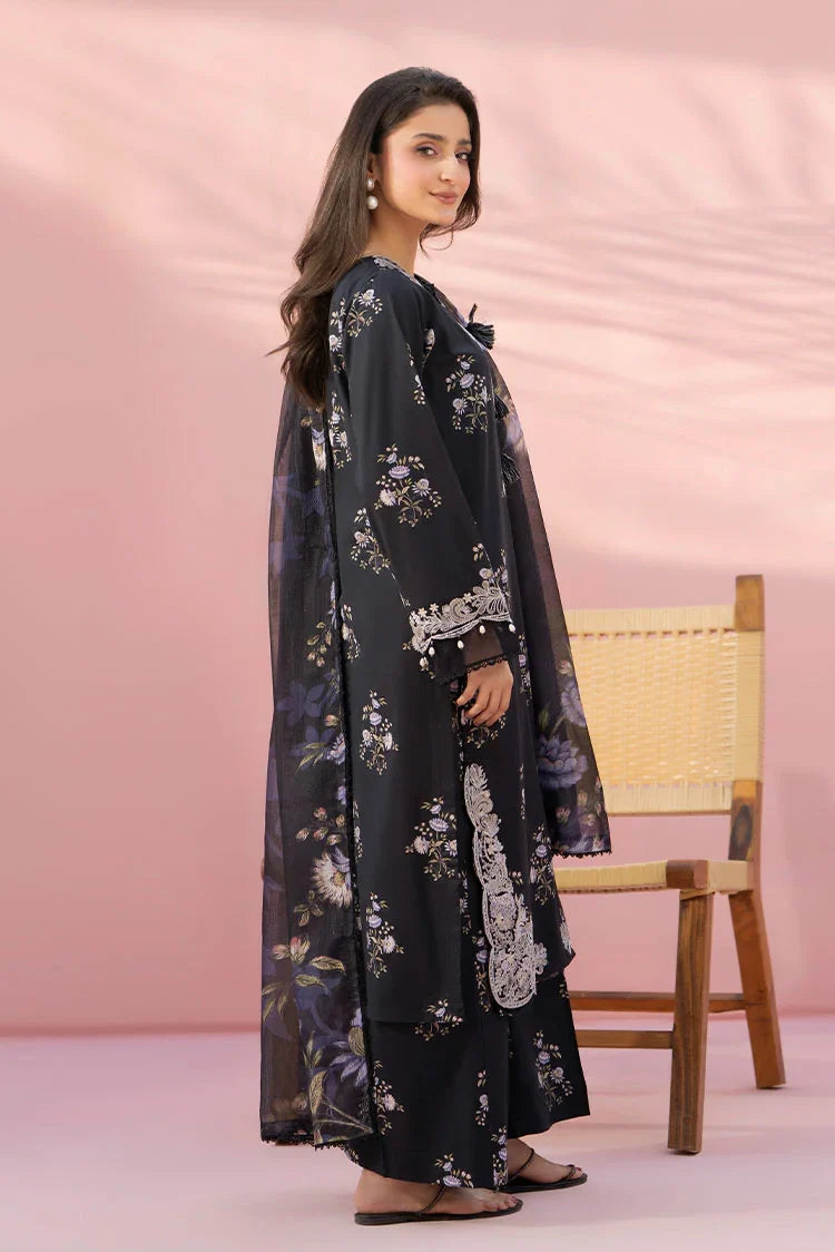 3-PC Stitched Embroidered Suit