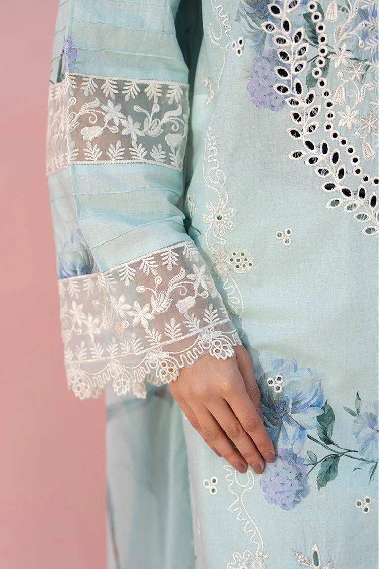 3-PC Stitched Embroidered Suit