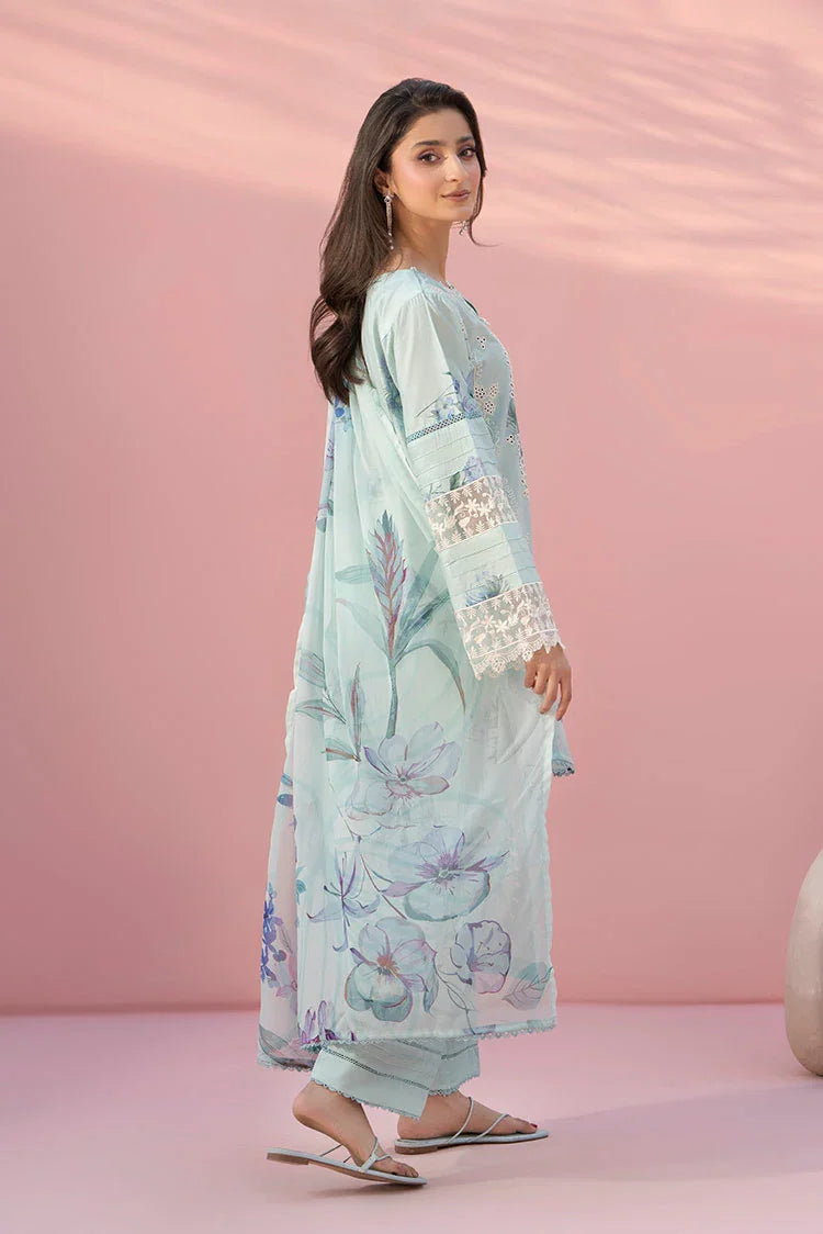 3-PC Stitched Embroidered Suit