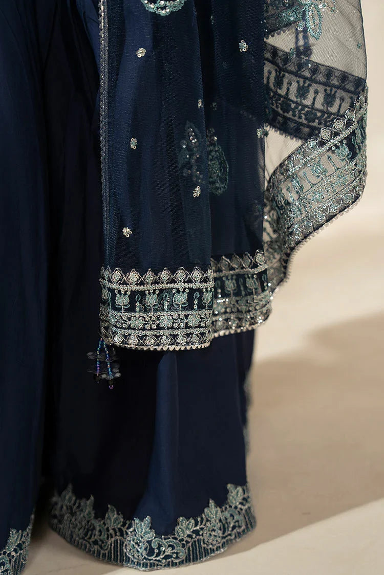 3-PC Stitched Embroidered Suit