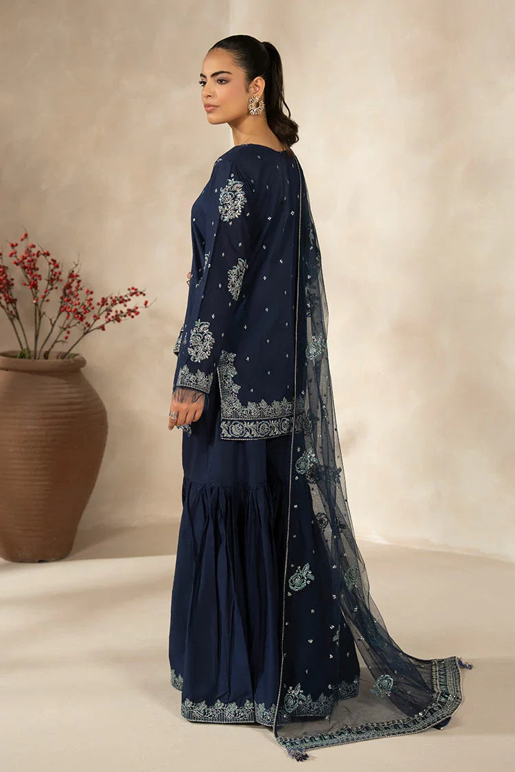3-PC Stitched Embroidered Suit