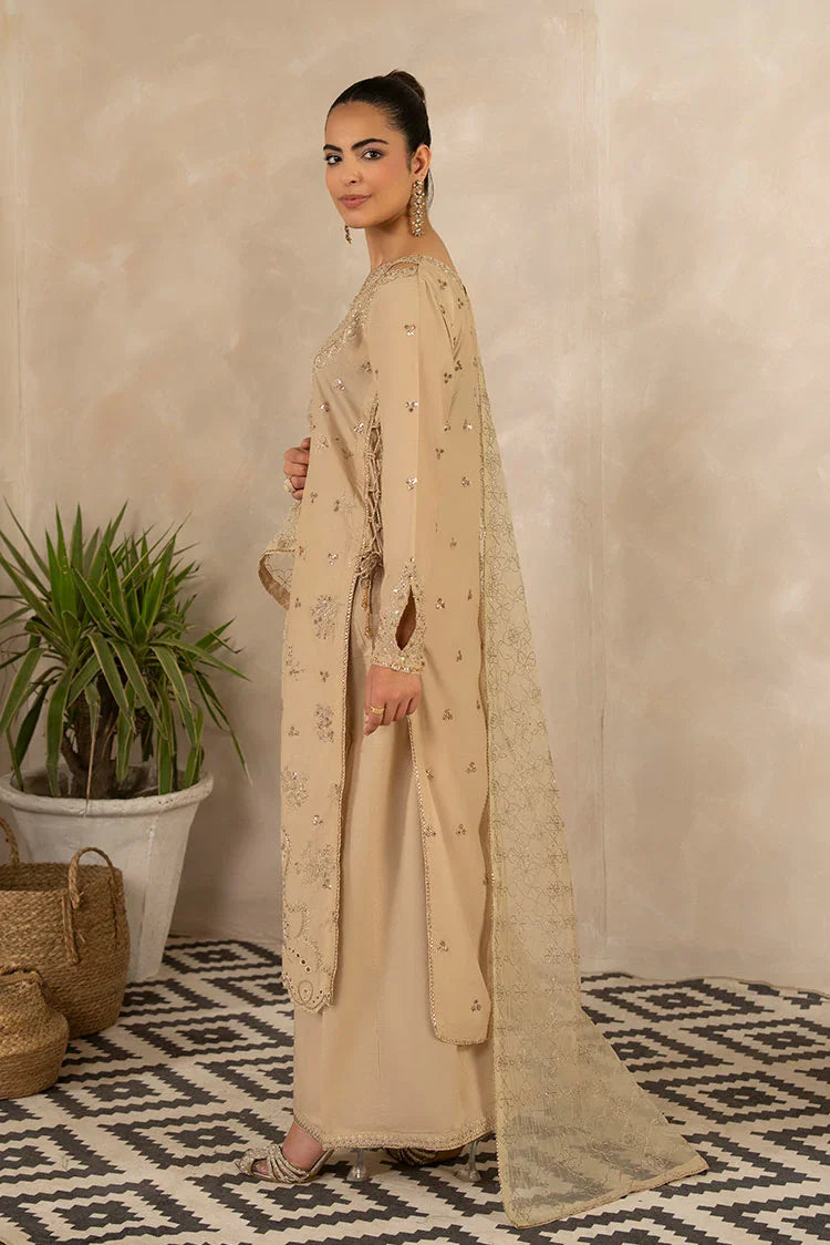 3-PC Stitched Embroidered Suit