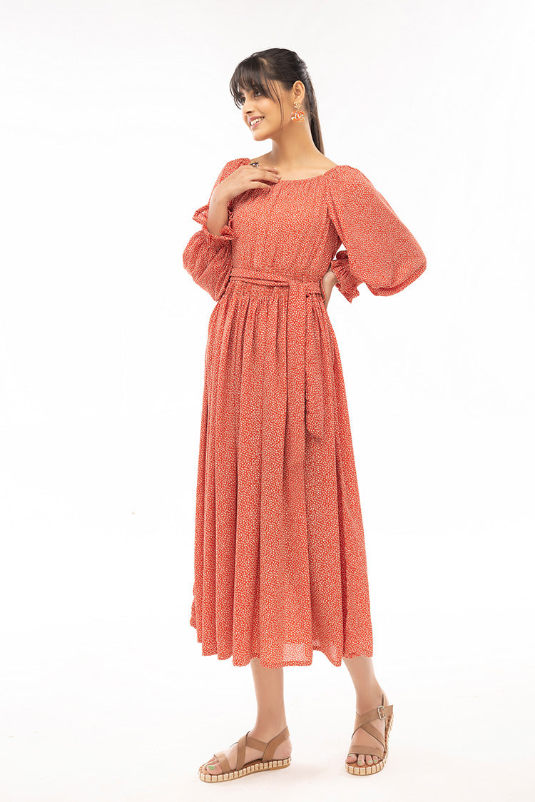 Western Georgette Dress