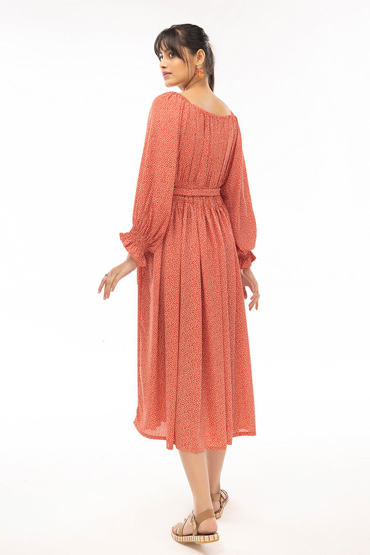 Western Georgette Dress