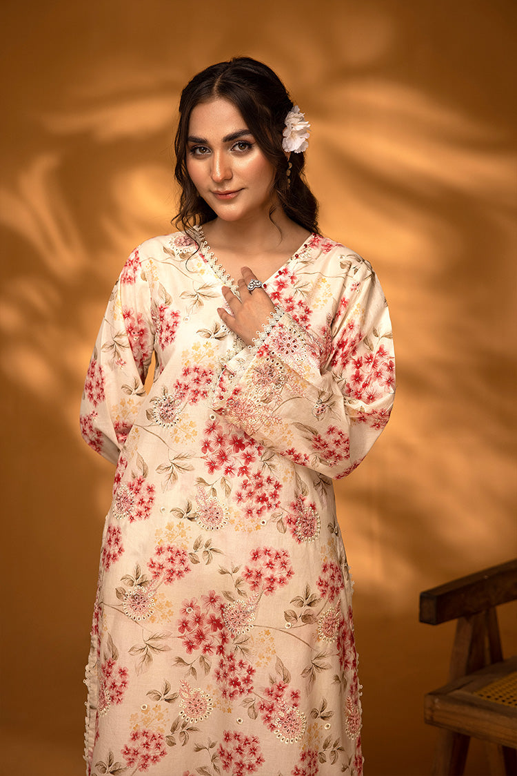 2-PC Unstitched Embroidered Chikankari Lawn Suit