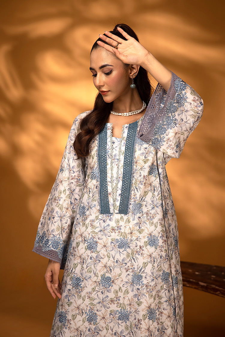 2-PC Unstitched Embroidered Chikankari Lawn Suit